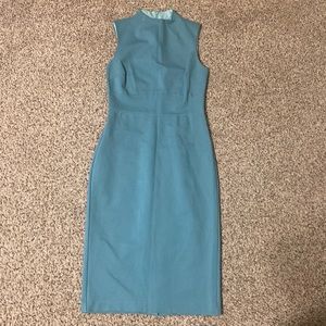 J.Crew blue fitted pencil dress